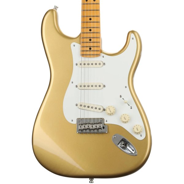 Fender Lincoln Brewster Stratocaster Maple Fingerboard Electric Guitar, Aztec Gold