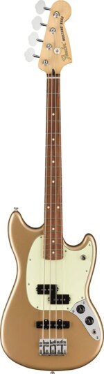 Fender Player Mustang PJ Bass Pau Ferro FB Firemist Gold