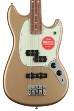 Fender Player Mustang PJ Bass Pau Ferro FB Firemist Gold