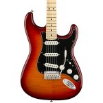 products fender player stratocaster plus top maple fb electric guitar aged cherry burst a138791