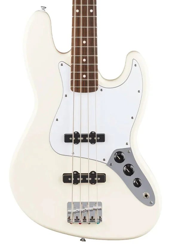 Fender Standard Jazz Bass Laurel FB, Olympic White Made in Indonesia