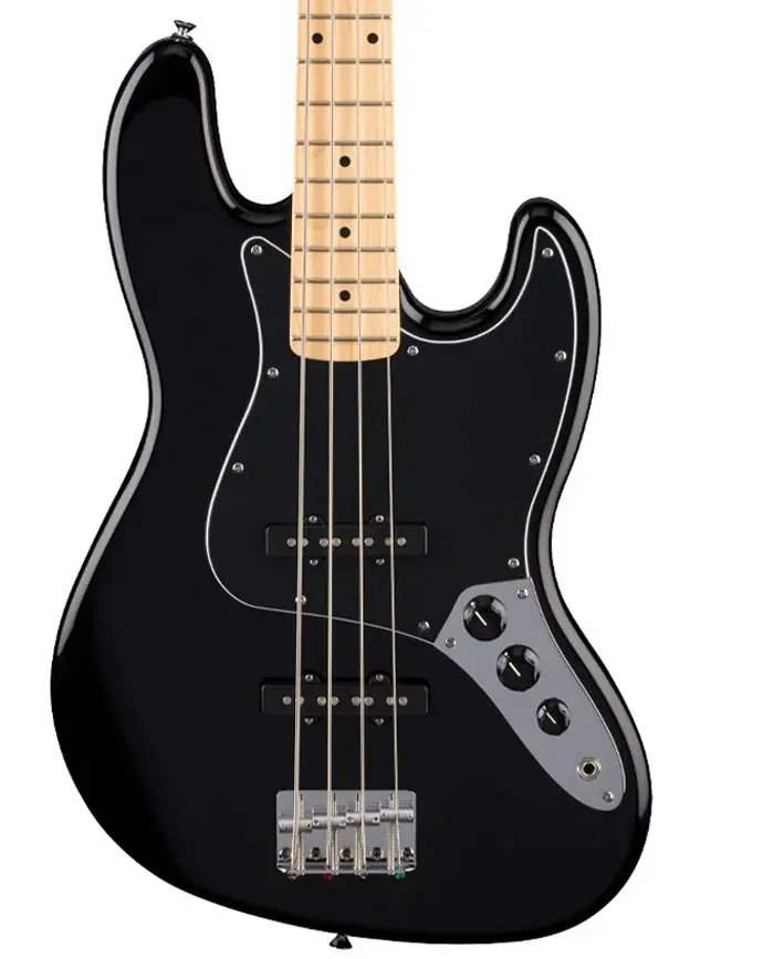 Fender Standard Jazz Bass Maple FB, Black Made in Indonesia