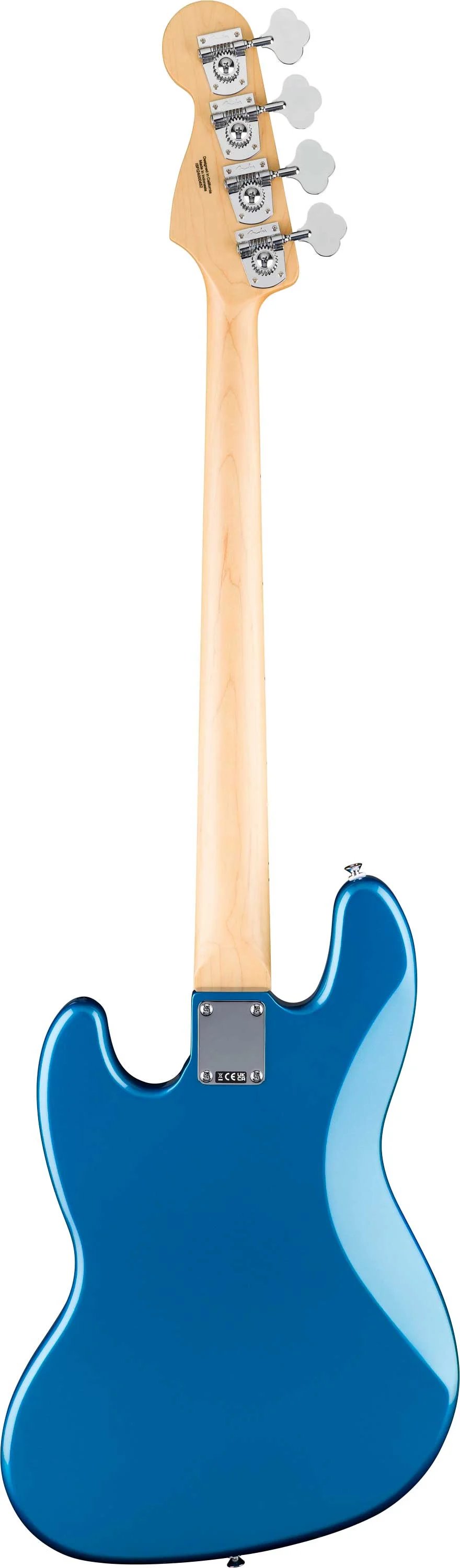 Fender Standard Jazz Bass with White Pickguard Maple FB, Aqua Marine Metallic Made in Indonesia