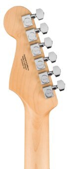Fender Standard Stratocaster Electric Guitar Maple FB, Olympic White Made in Indonesia
