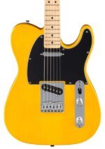 Fender Standard Telecaster Electric Guitar Maple FB, Butterscotch Blonde Made in Indonesia