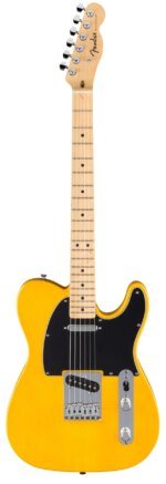 Fender Standard Telecaster Electric Guitar Maple FB, Butterscotch Blonde Made in Indonesia