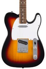Fender Standard Telecaster Electric Guitar with White Pickguard Laurel FB, 3 Color Sunburst Made in Indonesia