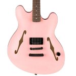 Fender Tom DeLonge Starcaster Electric Guitar, RW FB, Shell Pink