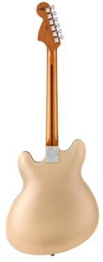 Fender Tom DeLonge Starcaster Electric Guitar, RW FB, Shoreline Gold