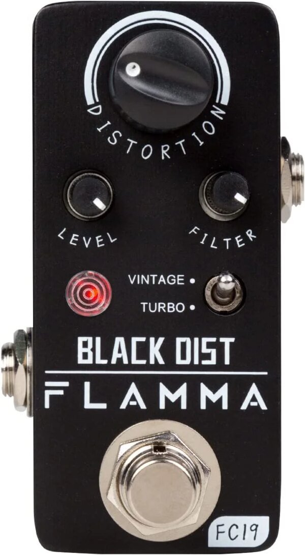 FLAMMA FC19 Black Distortion Guitar Effect Pedal