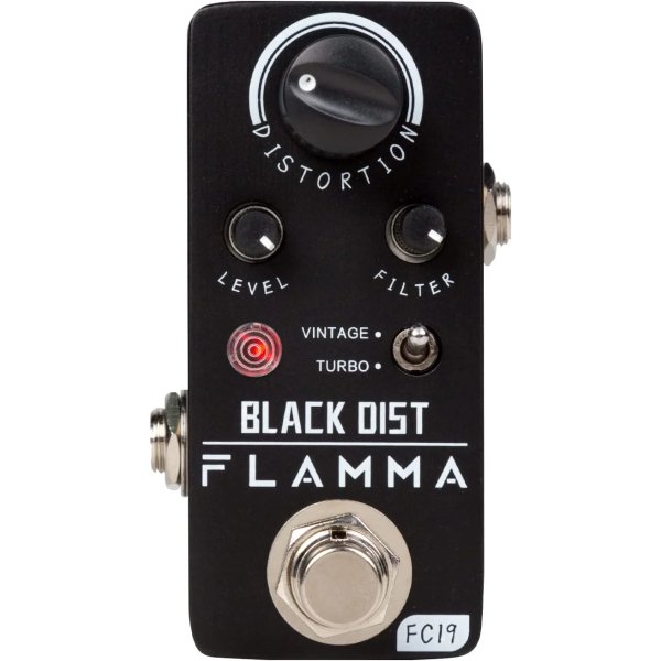 FLAMMA FC19 Black Distortion Guitar Effect Pedal