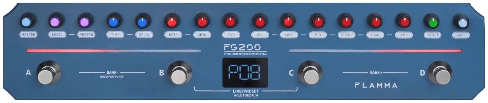 FLAMMA FG200 Intelligent Combined Electric Guitar Multi Effects Pedal