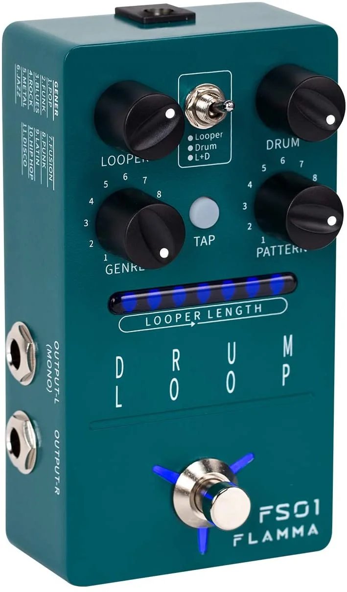 FLAMMA FS01 Drum Machine & Phrase Loop Pedal Guitar Pedal 