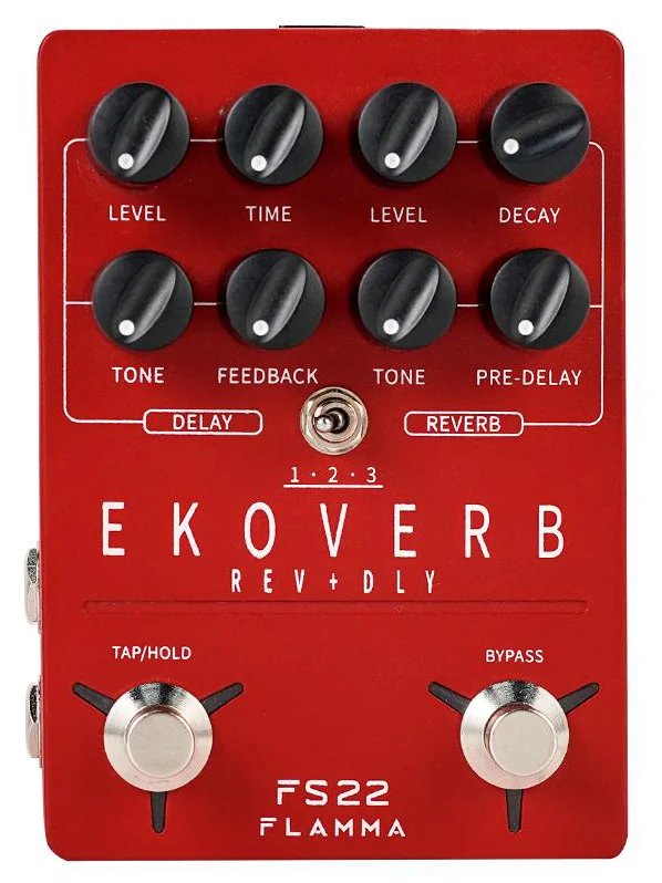 FLAMMA FS22 Stereo Delay and Reverb Pedal Digital Guitar Effects Pedal