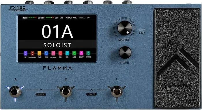 Flamma FX150 Guitar Multi Effects Pedal, Blue