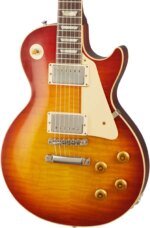 Gibson Custom 1959 Les Paul Standard Reissue VOS Electric Guitar with Case, Washed Cherry Sunburst