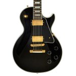 products gibson custom les paul custom ebony with ebony fingerboard gloss in ebony with case a155342