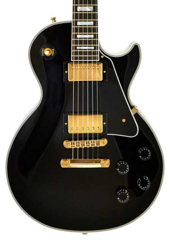 Gibson Custom Les Paul Custom Ebony with Ebony Fingerboard Gloss in Ebony with Case