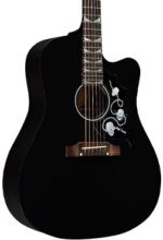 Gibson Dave Mustaine Songwriter Acoustic Electric Guitar with Case, Ebony
