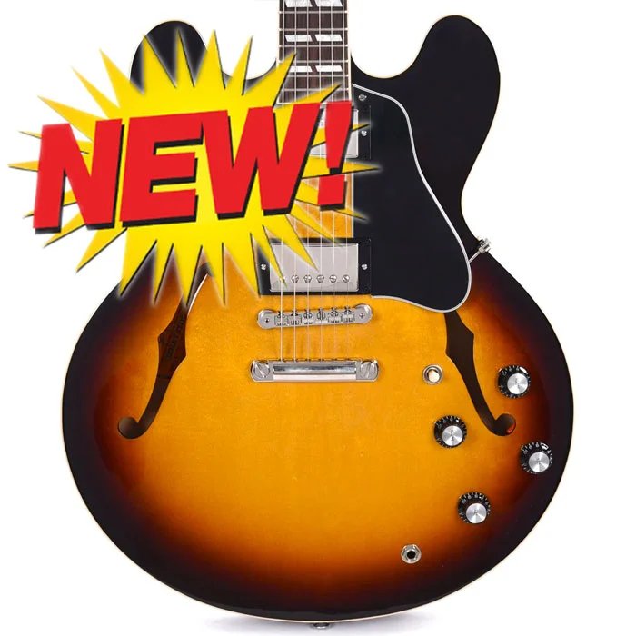 Gibson ES 345 Semi Hollow Electric Guitar, Vintage Burst