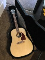 Gibson J-45 Studio Walnut Acoustic Electric Guitar with Case, Antique Natural