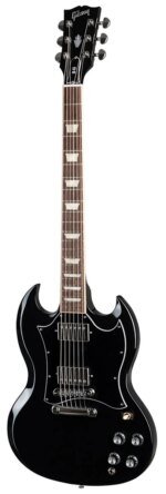 Gibson SG Standard Electric Guitar with Gig Bag, Ebony