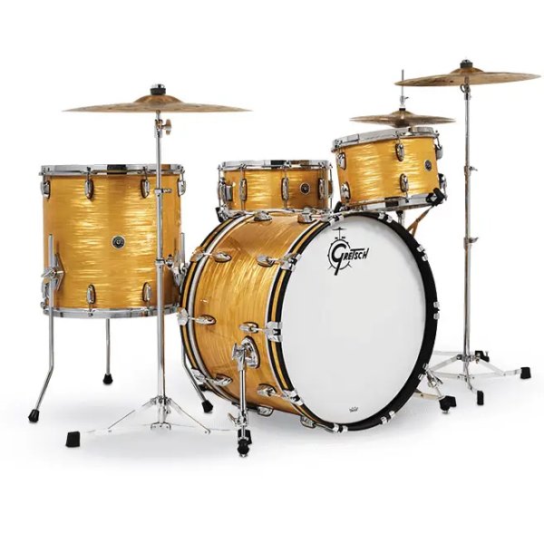 Gretsch Brooklyn GB E8266 6 Piece Drum Set, Antique Oyster