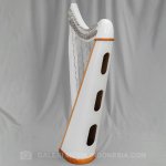 products harpa 25 strings white a162574