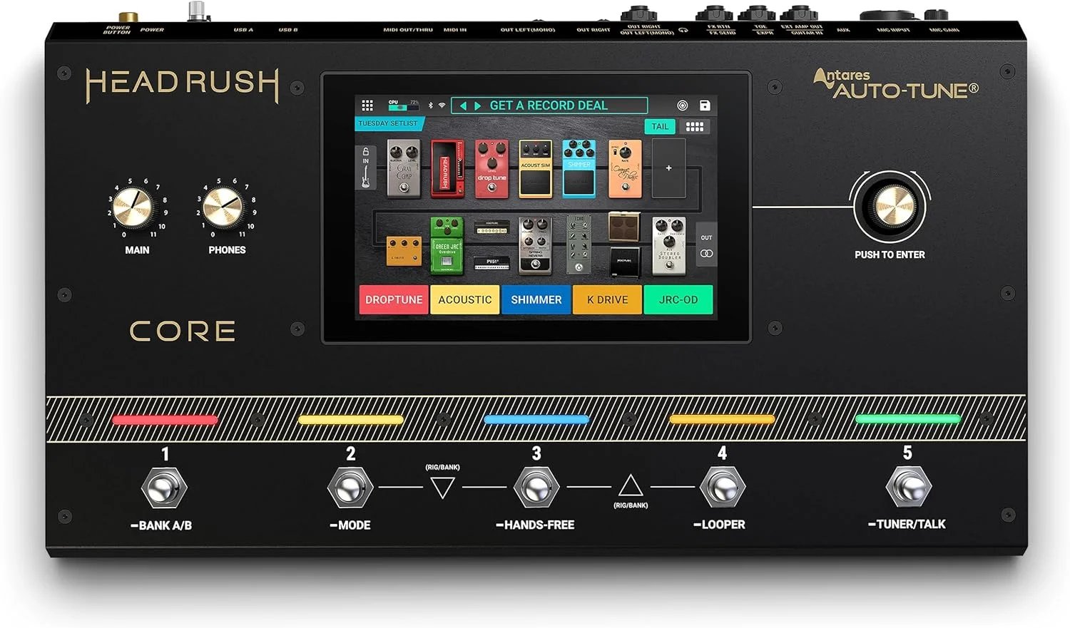 Headrush Core Guitar Multi Effect, Amp Modeler, Vocal Processor