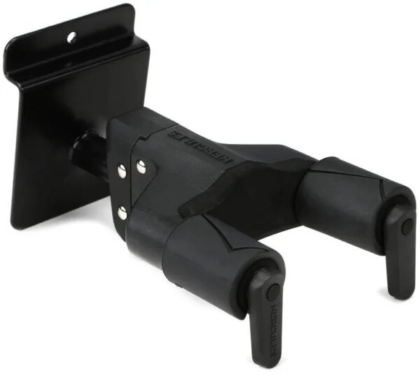 Hercules GSP39SB PLUS Auto Grip System Guitar Hanger Slat Wall Mount, Short Arm