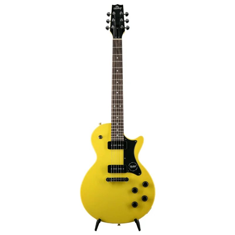 Heritage Ascent Collection H 137 P90 Electric Guitar, Marigold Yellow