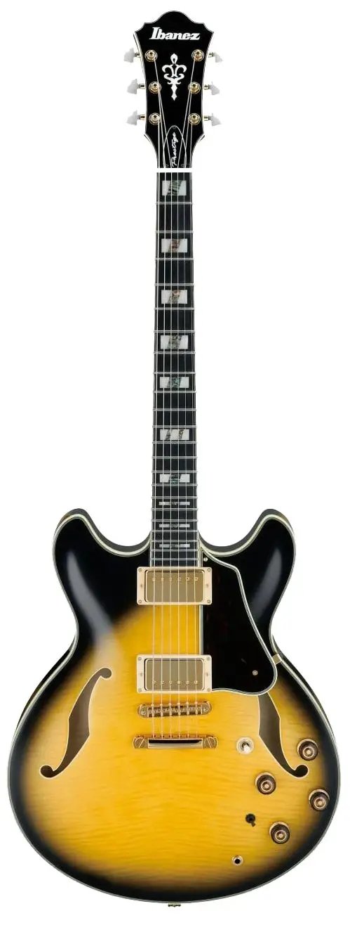 Ibanez AS200 VYS Artstar Prestige Series HollowBody Electric Guitar, Vintage Yellow Sunburst