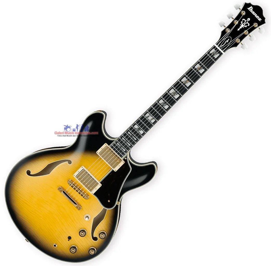 Ibanez AS200 VYS Artstar Prestige Series HollowBody Electric Guitar, Vintage Yellow Sunburst