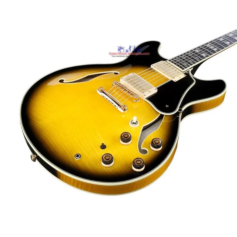Ibanez AS200 VYS Artstar Prestige Series HollowBody Electric Guitar, Vintage Yellow Sunburst