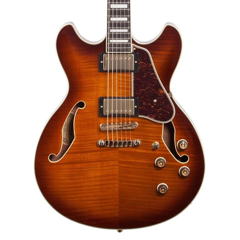 Ibanez AS93FMVLS Artcore Expressionist Series HollowBody Electric Guitar, Violin Sunburst