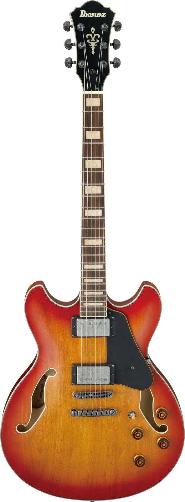 Ibanez ASV73 VAL Artcore Vintage Amber Burst Low Gloss Hollow Semibody Electric Guitar (VAL & VLL)