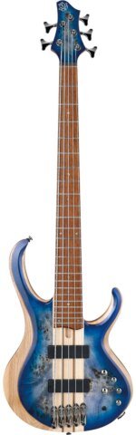 Ibanez BTB845 Standard Bass Guitar, Cerulean Blue Burst Low Gloss