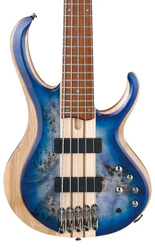 Ibanez BTB845 Standard Bass Guitar, Cerulean Blue Burst Low Gloss