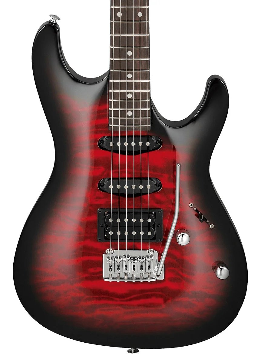 Ibanez GSA60QA TRB Transparent Red Burst Electric Guitar