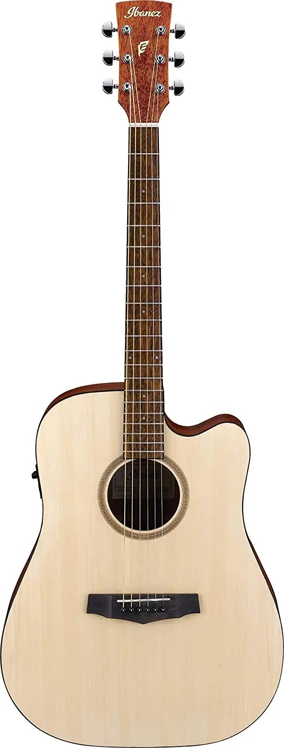 Ibanez PF10CE OPN Dreadnought Open Pore Natural Electric Acoustic Guitar