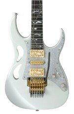 Ibanez PIA Steve Vai Signature 6 String Electric Guitar, Stallion White with Case