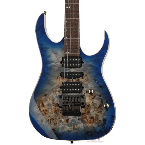 Ibanez Premium RG1070PBZ Electric Guitar -Cerulean Blue Burst & Charcoal Black Burst-