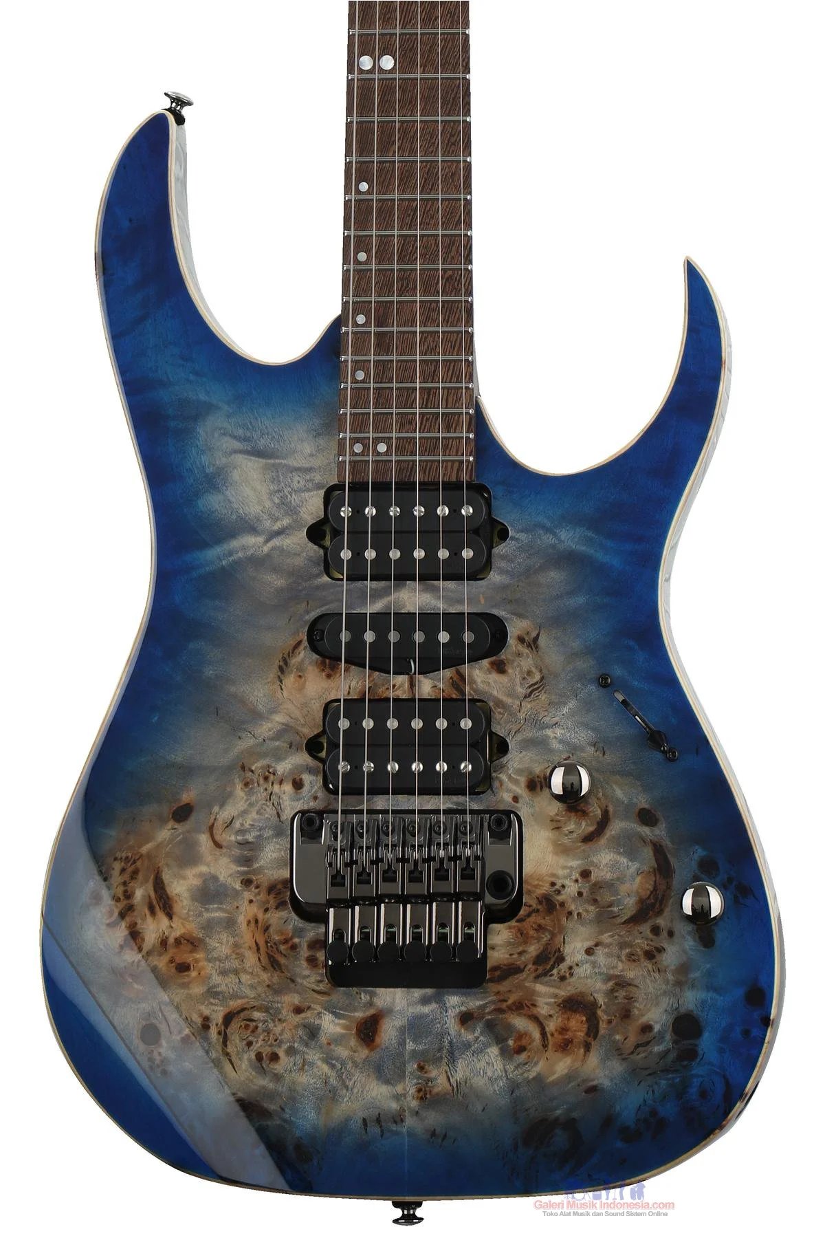 Ibanez Premium RG1070PBZ Electric Guitar -Cerulean Blue Burst & Charcoal Black Burst-