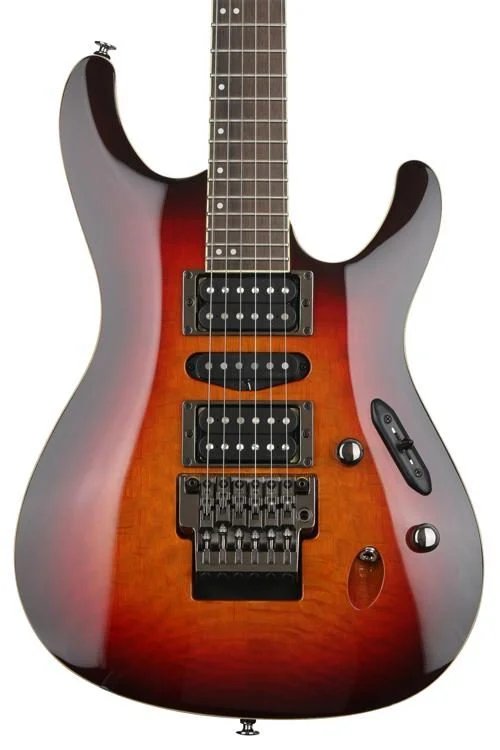 Ibanez S6570SKSTB Prestige Electric Guitar, Sunset Burst Made in Japan