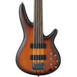 products ibanez srf705 workshop fretless electric bass guitar brown burst flat a133448