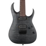 products ibanez standard rga742fm electric guitar 7 string solidbody transparent gray flat a133421