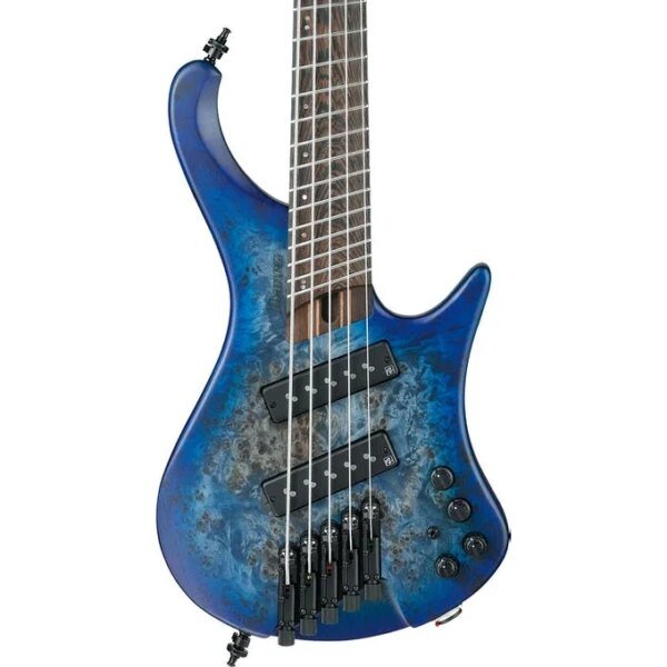 Ibanez Workshop EHB1505MS Electric Bass Guitar, Pacific Blue Burst Flat