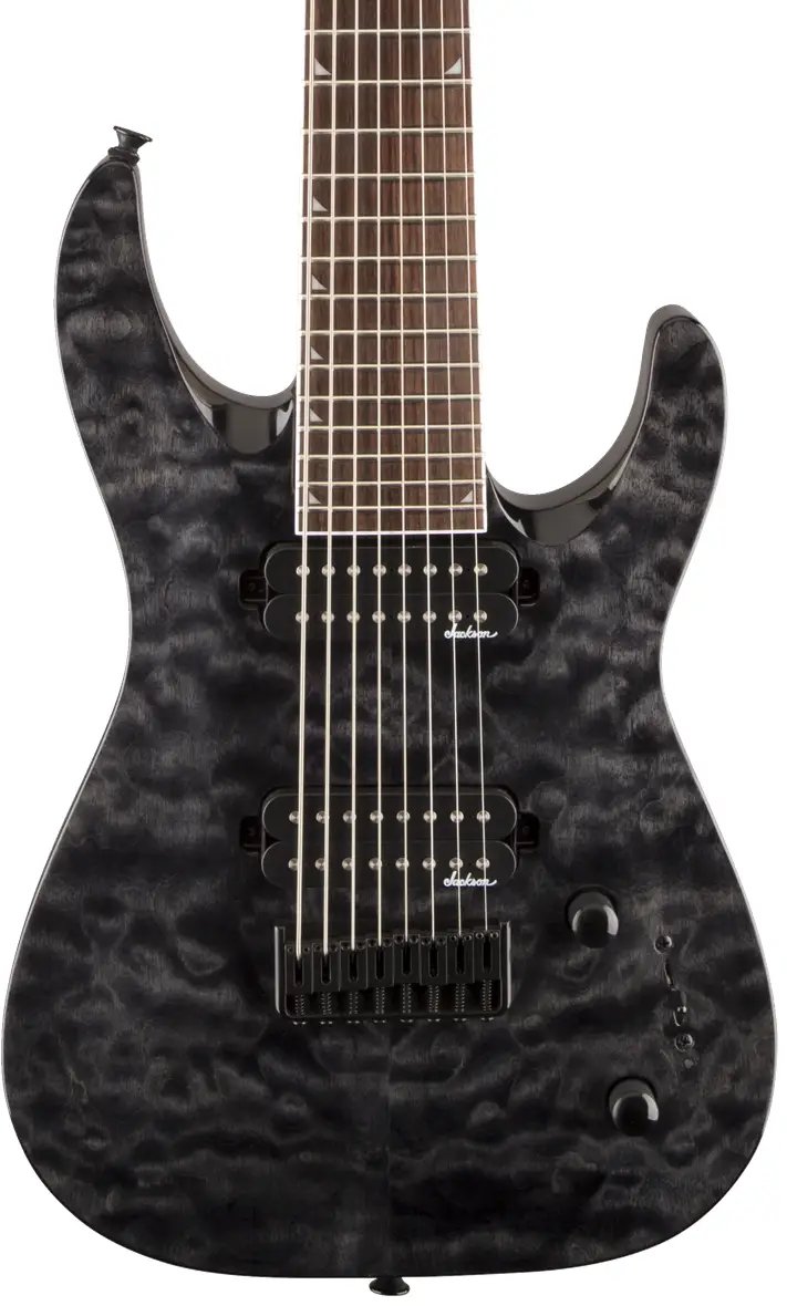 Jackson Dinky Arch Top JS32 8Q DKA HT, Transparent Black