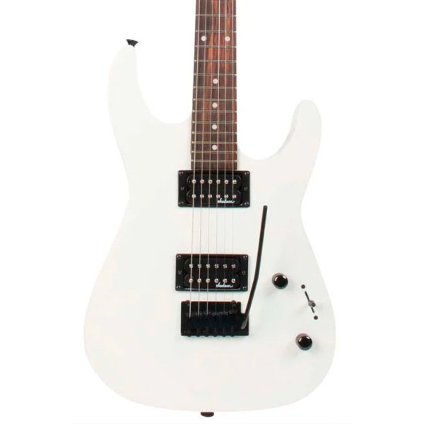 Jackson Dinky JS11 Electric Guitar, Amaranth FB, Snow White