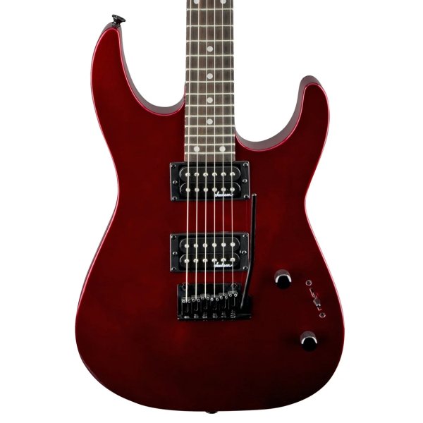 Jackson Dinky JS12 Electric Guitar, Amaranth FB, Metallic Red